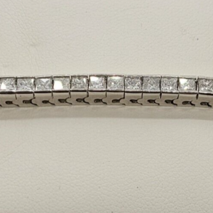 Ladies 14k White Gold Tennis Bracelet