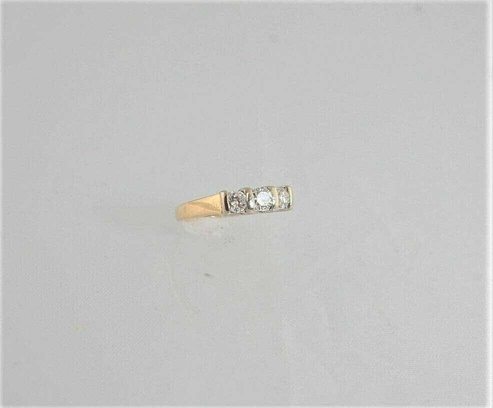 Ladies 14K Duo Gold Multistone Diamond Ring Ladies 14K Duo Gold Multistone Diamond Ring