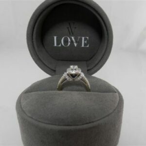 Vera Wang 14K Diamond And Sapphire White Gold Ring