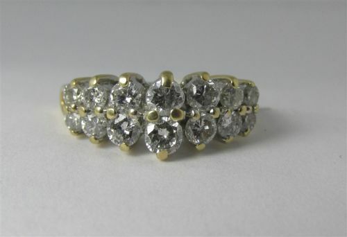 Ladies 14K Duo Gold Diamond Ring Ladies 14K Duo Gold Diamond Ring