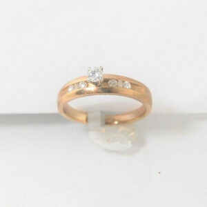 Ladies Duo Gold Mutistone Diamond Ring
