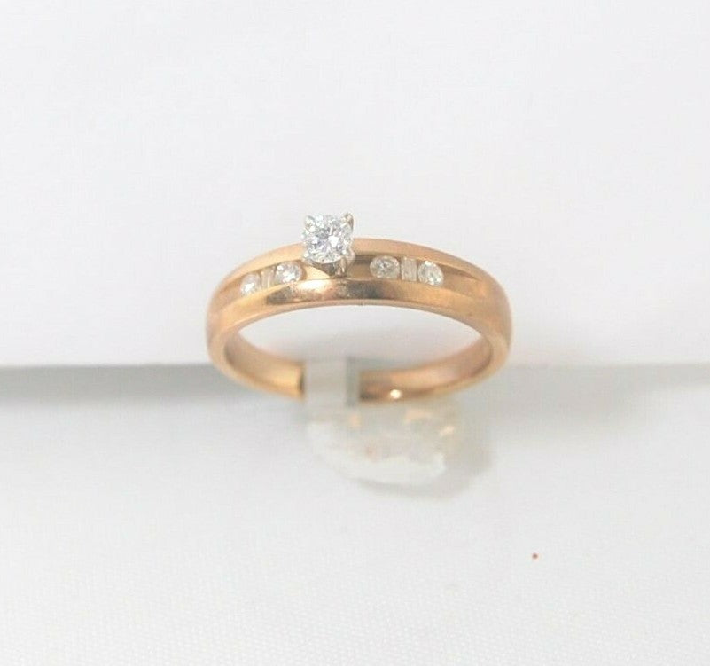 Ladies Duo Gold Mutistone Diamond Ring Ladies Duo Gold Mutistone Diamond Ring