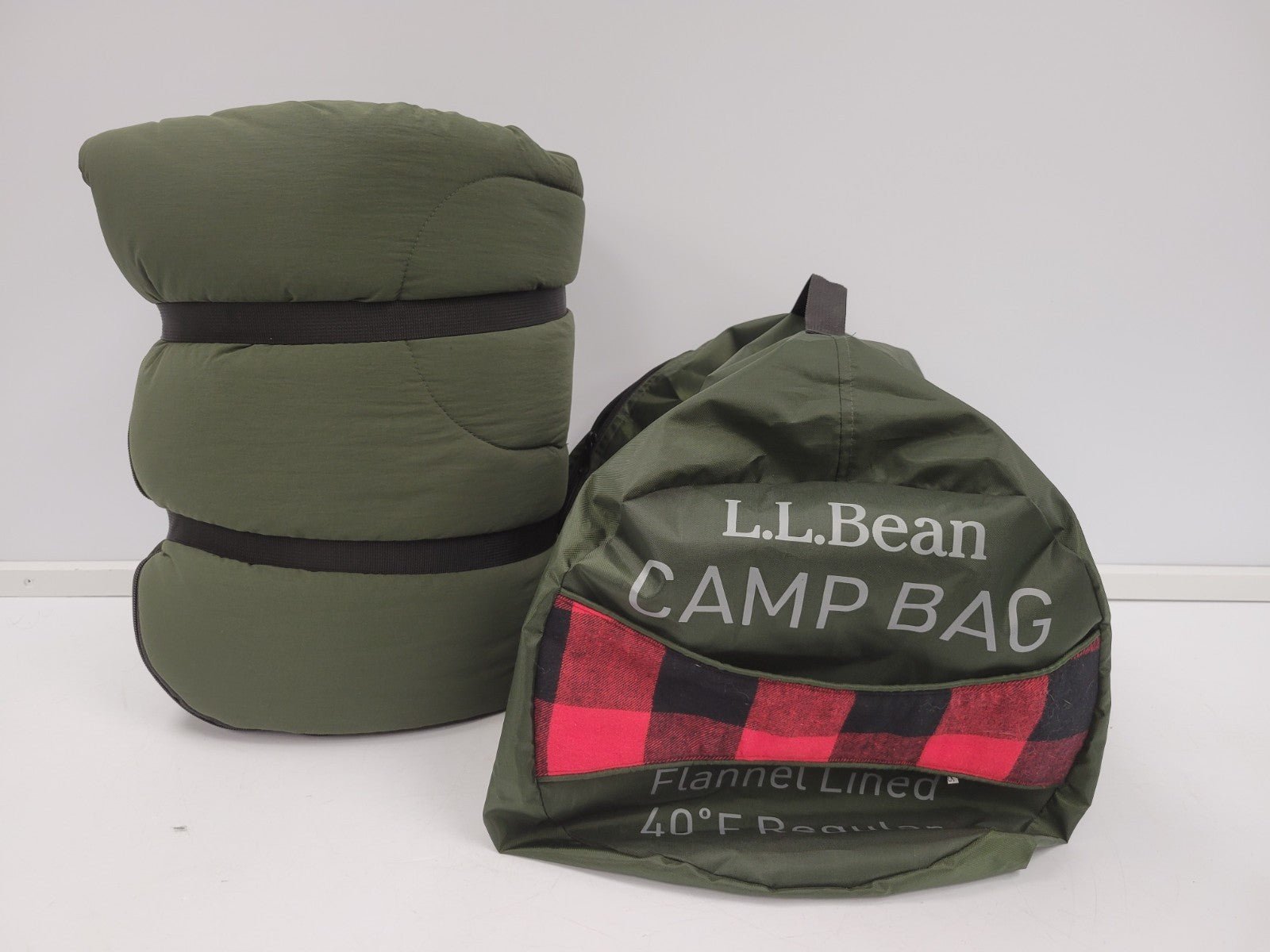 L.L. Bean Flannel Lined Camp Sleeping Bag L.L. Bean Flannel Lined Camp Sleeping Bag