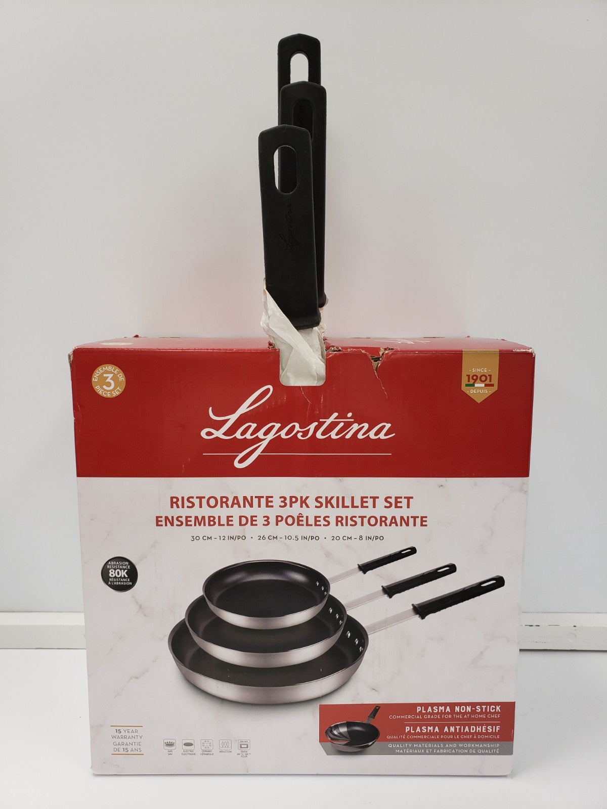 Lagostina 0032406073104 Ristorante 3 Piece Skillet Set Lagostina 0032406073104 Ristorante 3 Piece Skillet Set