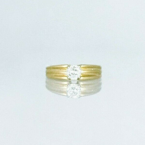 Ladies 14k Gold Diamond Solitaire Ring Ladies 14k Gold Diamond Solitaire Ring