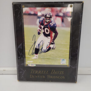 NFL Signed Denver Broncos Terrell Davis Photo