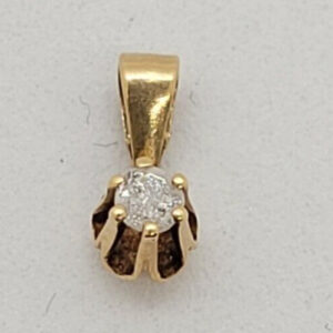 Ladies 4K Yellow Gold Pendent