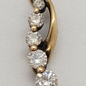 Ladies 10K Yellow Gold Drop Pendent