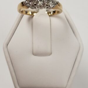 14K Gold Multistone Diamond Ring