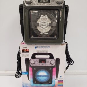 Singing Machine Groove Mini SML654BKCA Wireless Karaoke Machine