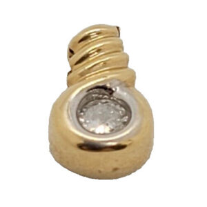 Gold Swirl Top Pendent
