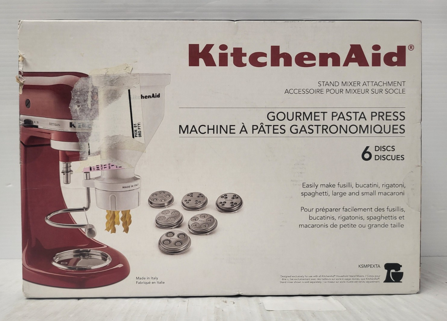 KitchenAid KSMPEXTA Gourmet Pasta Press Stand Mixer Attachment KitchenAid KSMPEXTA Gourmet Pasta Press Stand Mixer Attachment