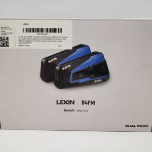 Lexin B4FM Wireless Motorcycle Headset – Dual Pack