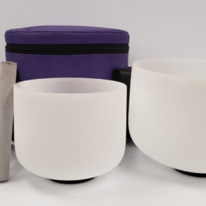 No Name Frosted Quartz Crystal Singing Bowls