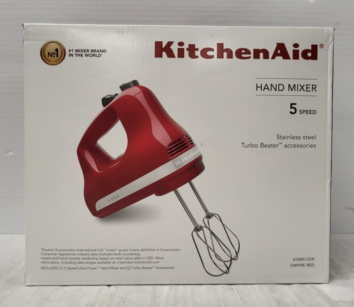 KitchenAid KHM512ER Hand Mixer – Empire Red KitchenAid KHM512ER Hand Mixer – Empire Red