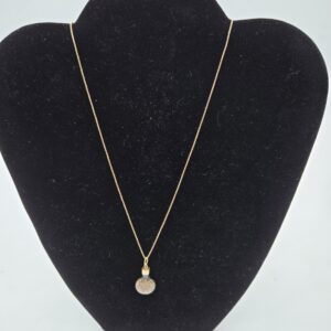 Necklace 10kt Yellow Gold 2.8 grams w/pendant 17″