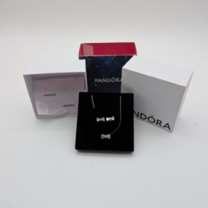 Pandora 0.925 Silver 6.1 grams 14-17″ – Necklace and earring set